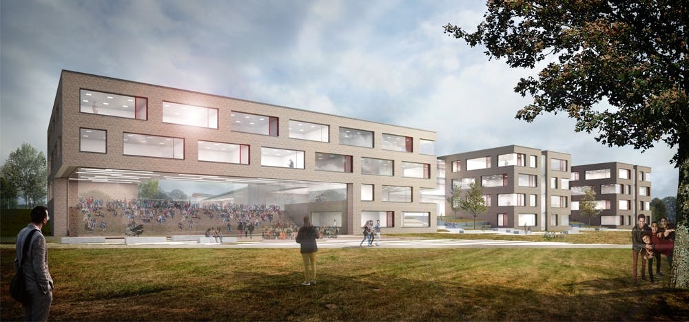 Visualisierung Neubau Berufliche Schule für Technik, Schwerin