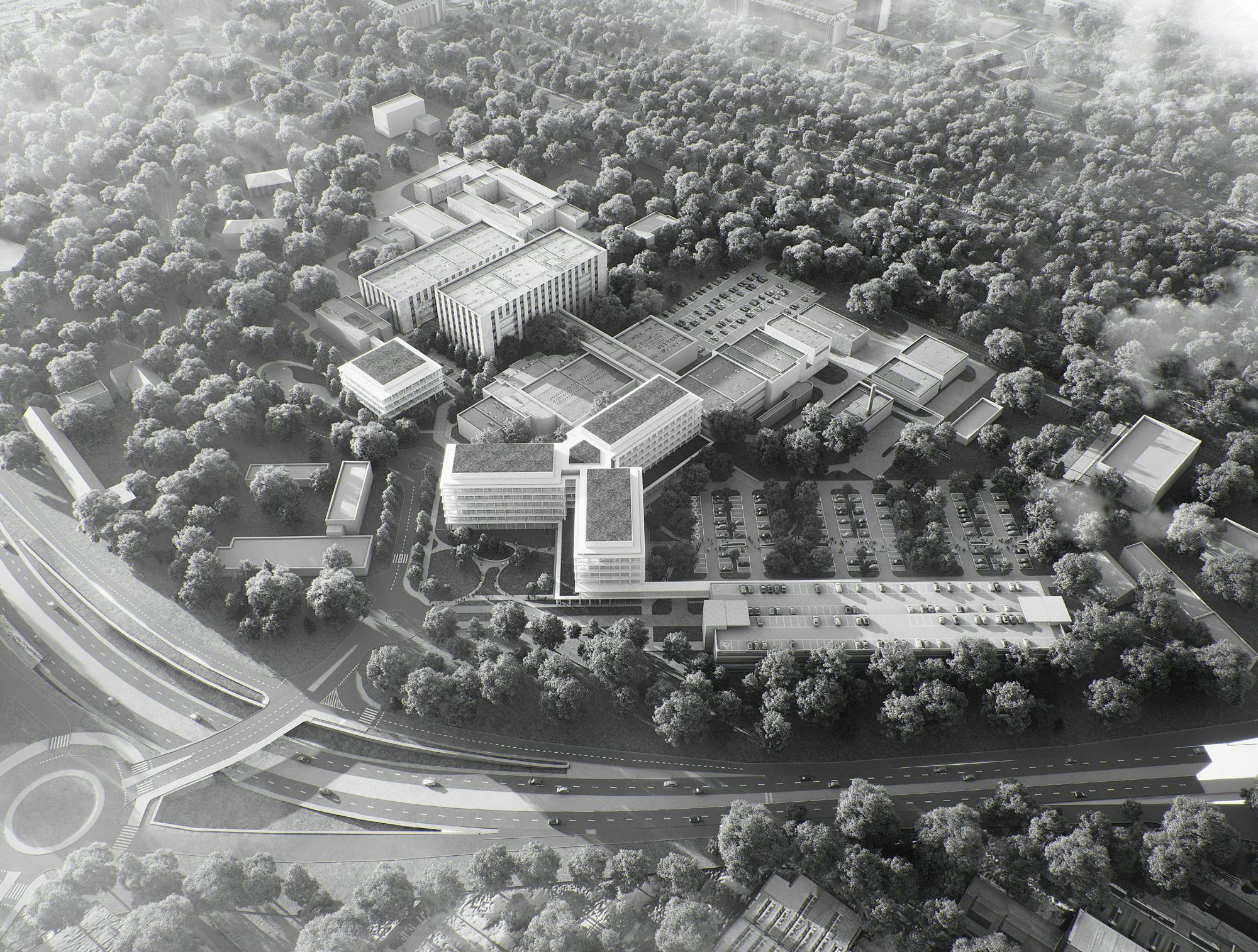 Anerkennung : Neues Klinikgebäude mit Operationsblock für das Nationale ...