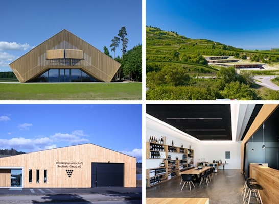 Die vier Preisträger-Projekte des Architekturpreises Wein 2016