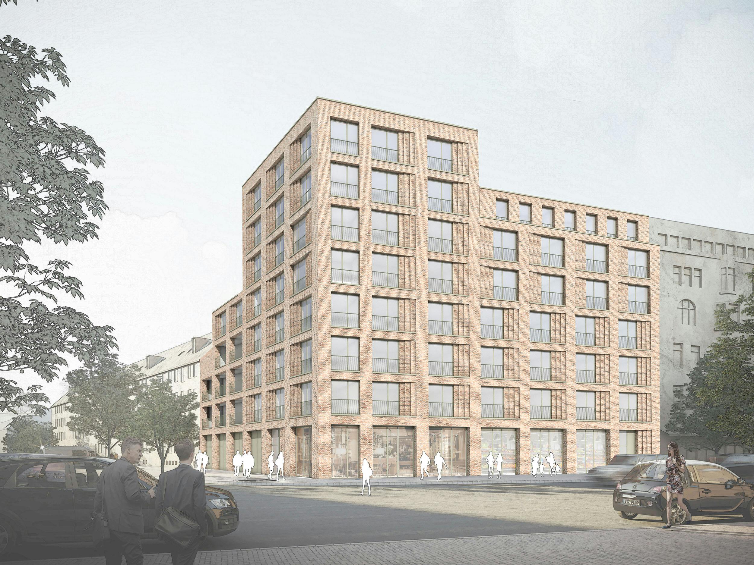 2. Rang Neubau Mehrfamilienhaus Holtenauer 84 in Kiel