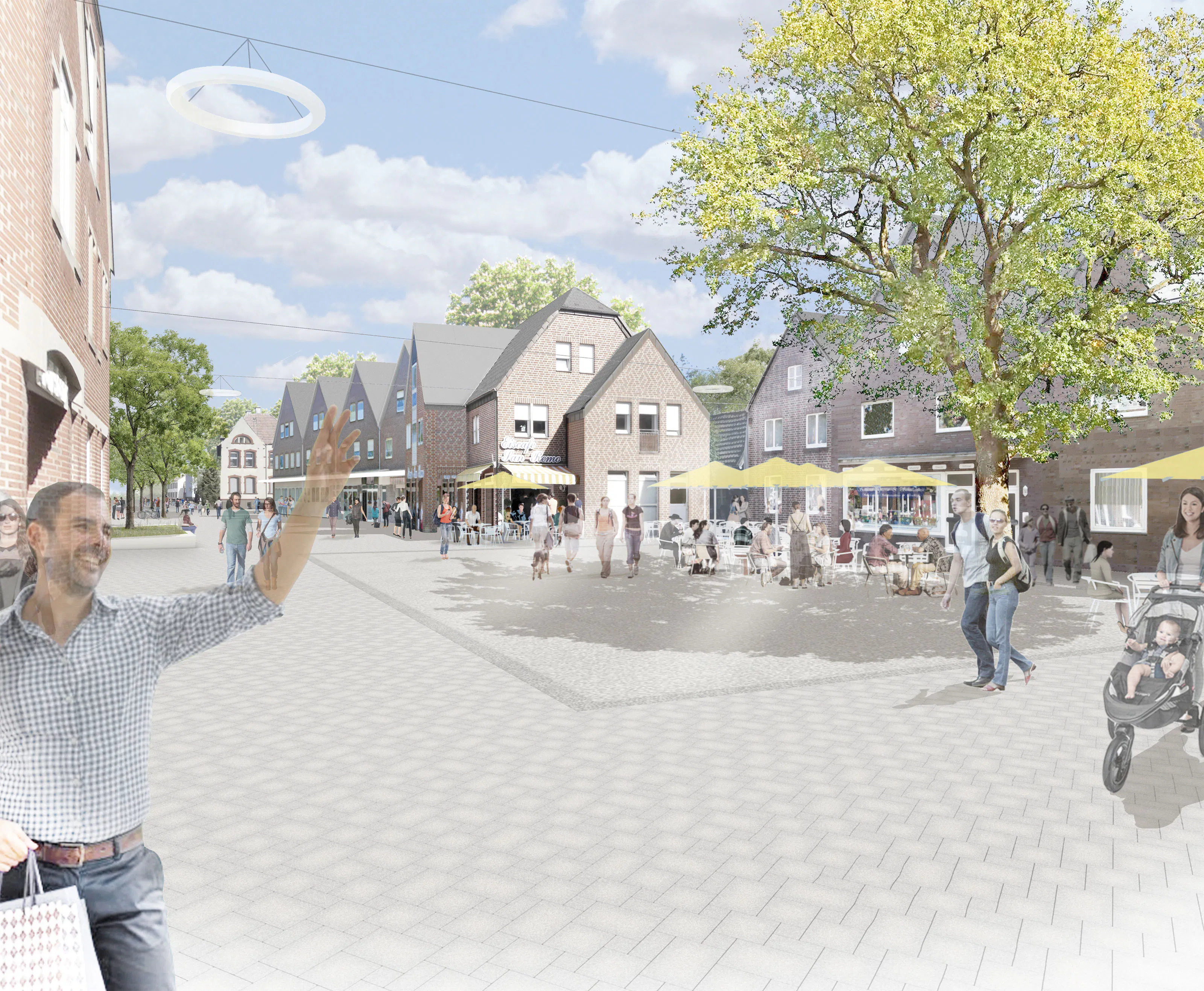 Blick über den Neuen Markt nach Osten